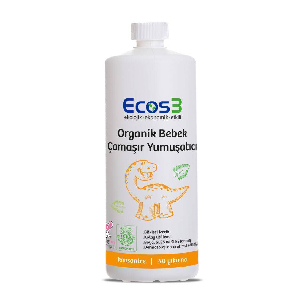 Ecos3 Organik Bebek Çamaşır Yumuşatıcı şişesi