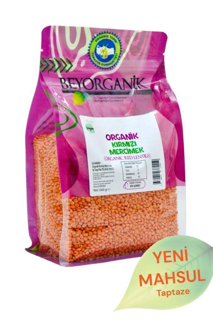 Beyorganik Kırmızı Mercimek paketi