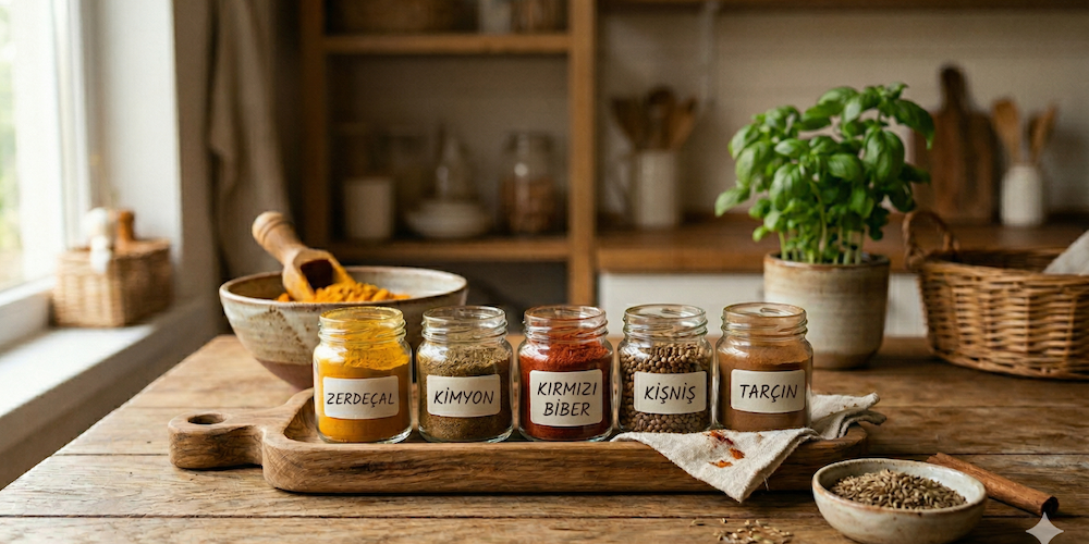 En Çok Kullanılan Organik Baharat Çeşitleri ve Faydaları
