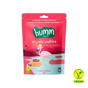 Humm Organic Organik Vegan Çilekli Kurabiye 55 Gr